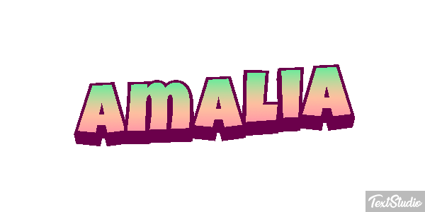 Amália Text effect