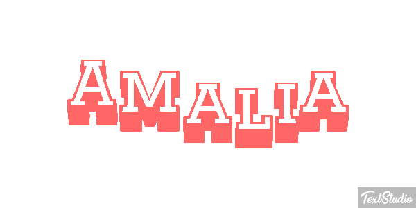 Amália Text effect