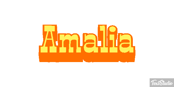 Amália Text effect