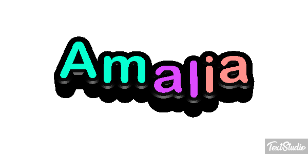 Amália Text effect