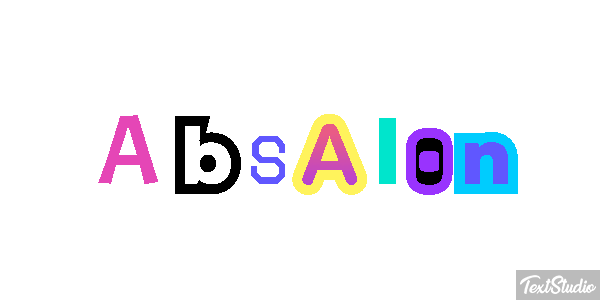 Absalón Efecto de texto