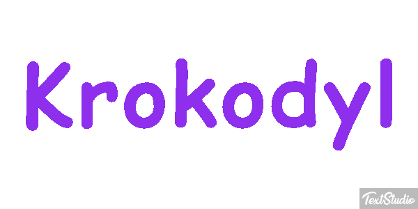 Krokodyl Efekt tekstowy