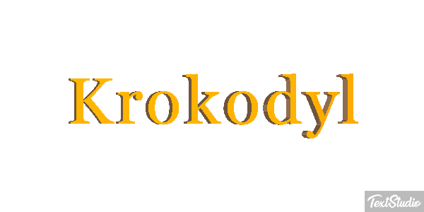 Krokodyl Efekt tekstowy