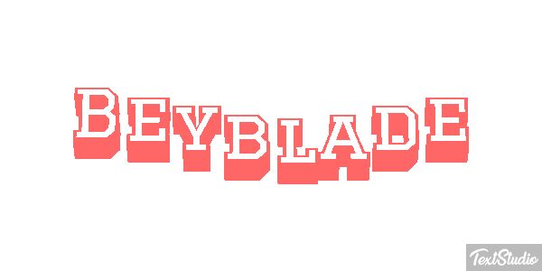 Beyblade Text effect