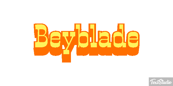 Beyblade Text effect