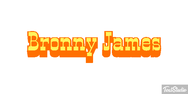 Bronny James Texteffekt