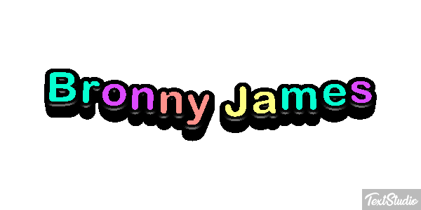 Bronny James Texteffekt
