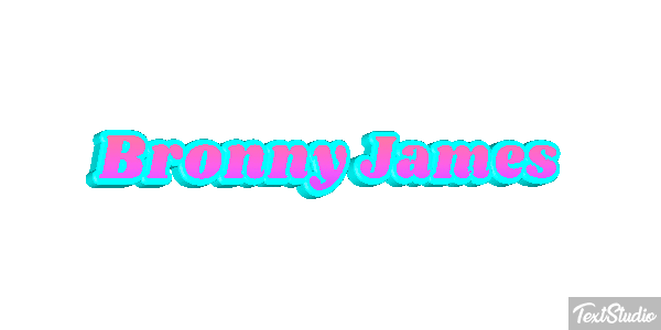 Bronny James Texteffekt