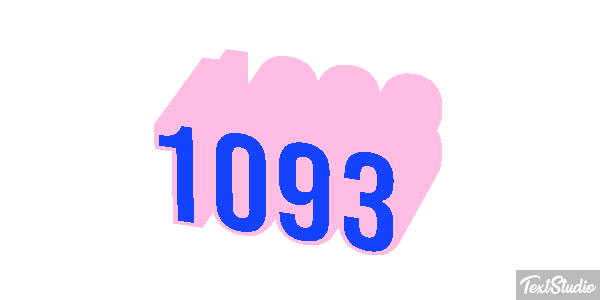 1093 Text effect