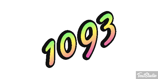 1093 Text effect