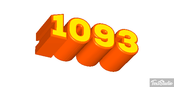 1093 Text effect