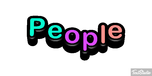 People Текстовый эффект