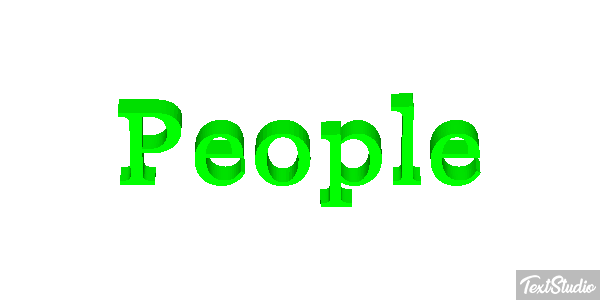 People Текстовый эффект