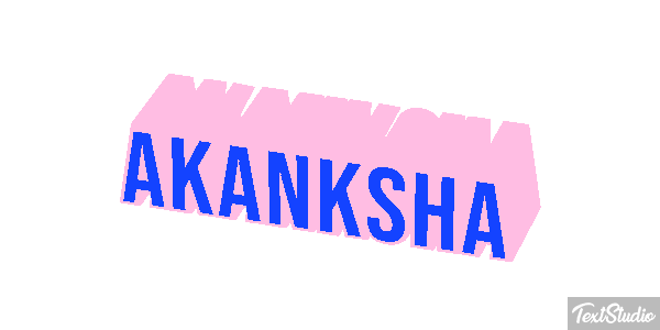Akanksha Text effect