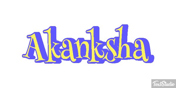 Akanksha Text effect