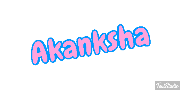 Akanksha Text effect