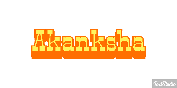 Akanksha Text effect