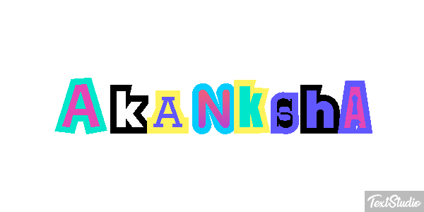 Akanksha Text effect