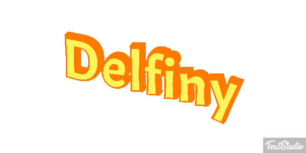 Delfiny Efekt tekstowy