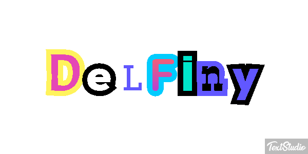 Delfiny Efekt tekstowy