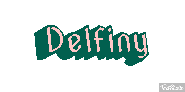 Delfiny Efekt tekstowy