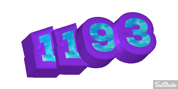 1193 Text effect