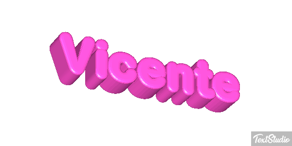 Vicente Efecto de texto