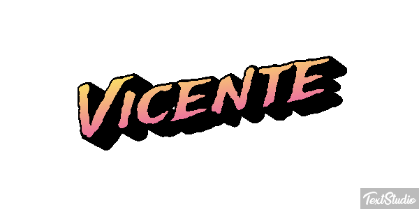 Vicente Efecto de texto