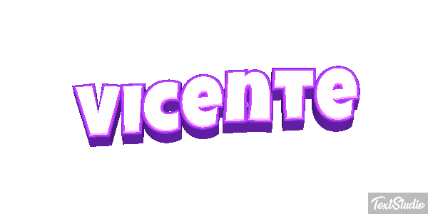 Vicente Efecto de texto