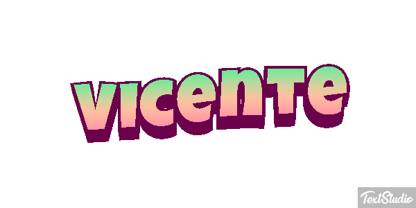 Vicente Efecto de texto