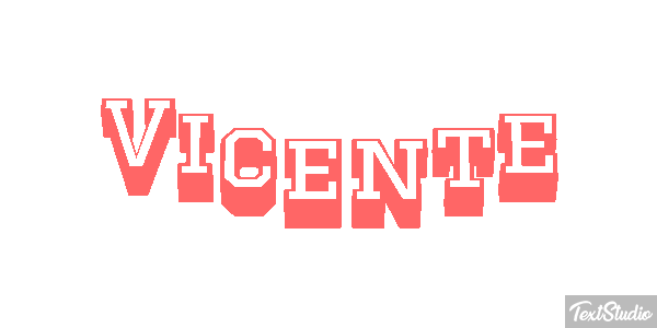 Vicente Efecto de texto