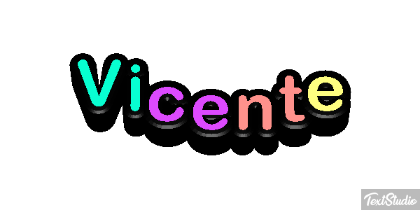 Vicente Efecto de texto
