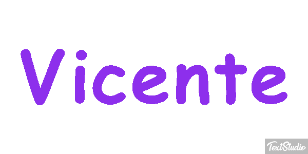 Vicente Efecto de texto