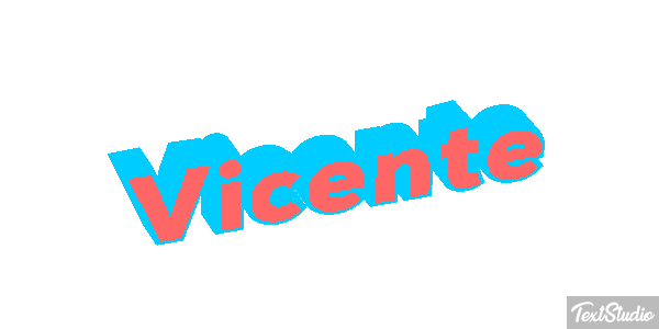 Vicente Efecto de texto