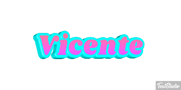 Vicente Efecto de texto