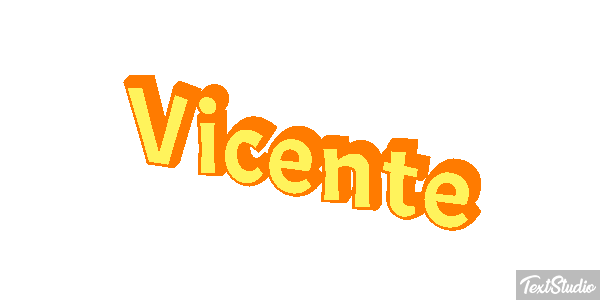 Vicente Efecto de texto