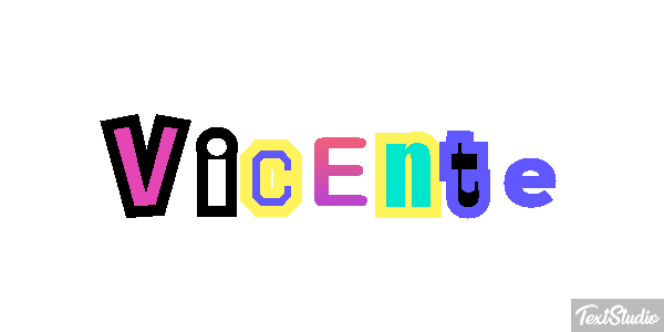 Vicente Efecto de texto