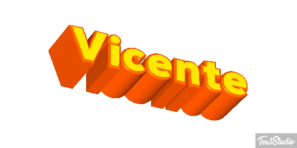 Vicente Efecto de texto