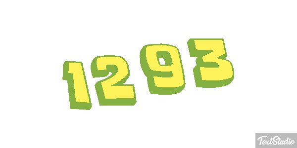 1293 Text effect