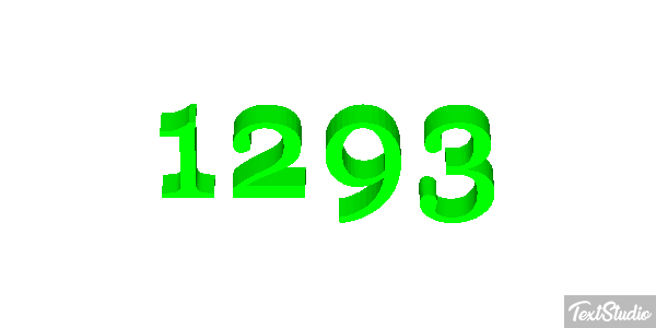 1293 Text effect