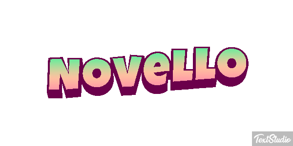 Novello Efecto de texto