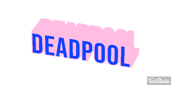 Deadpool Efekt tekstowy