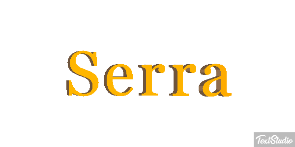 Serra Efeito do texto