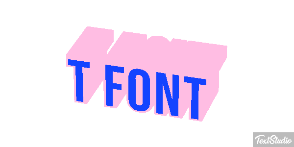 T Font Text effect