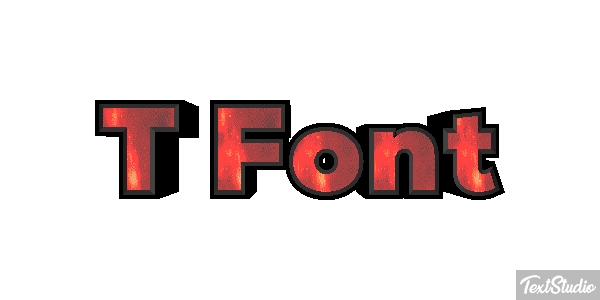 T Font Text effect