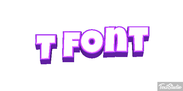 T Font Text effect