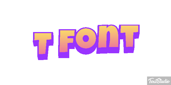 T Font Text effect