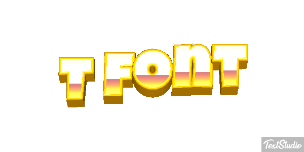 T Font Text effect