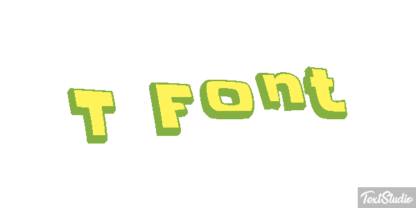T Font Text effect