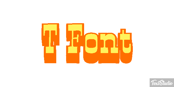 T Font Text effect